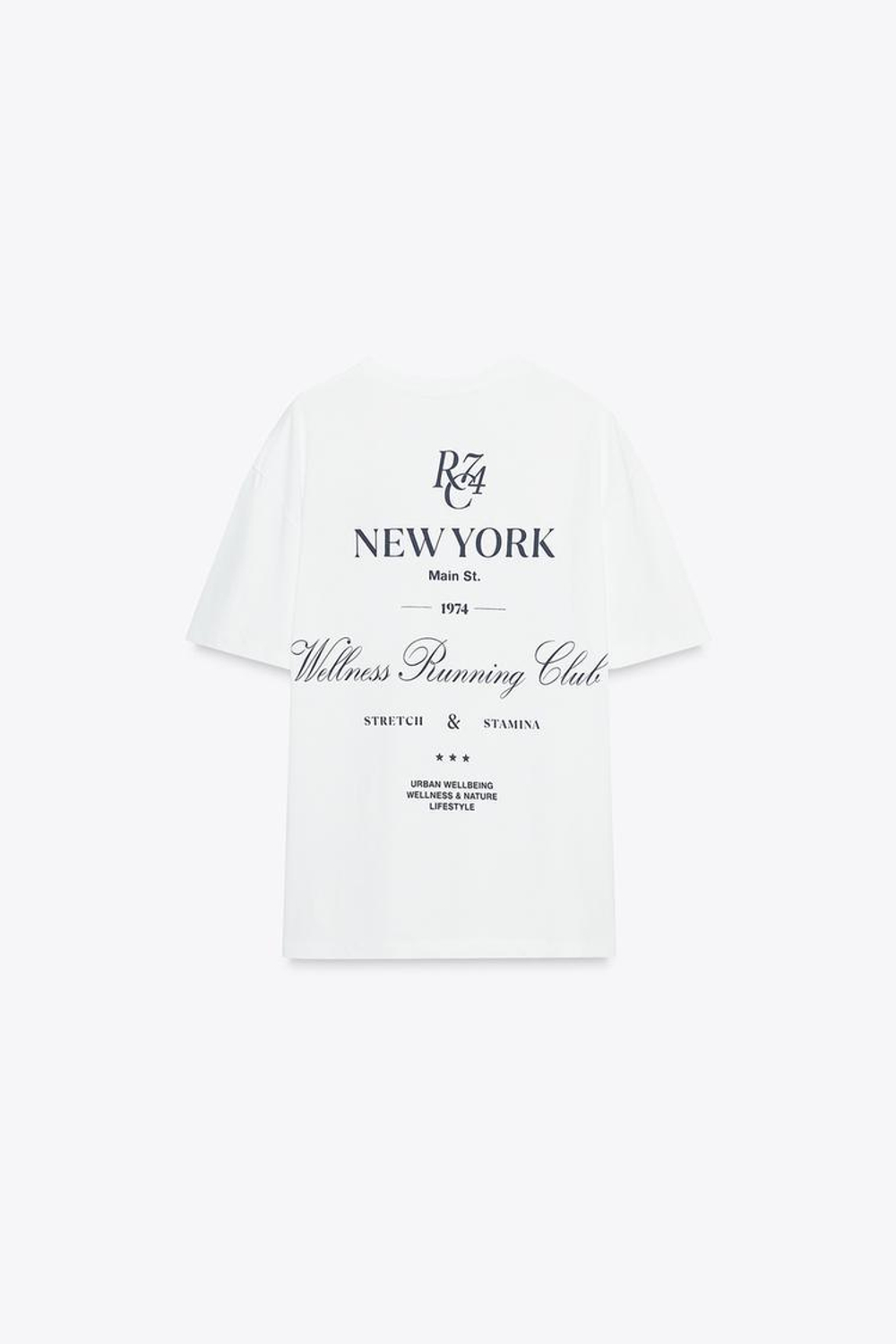 ZARA ФУТБОЛКА С ВЫШИВКОЙ, БЕЛЫЙ