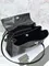 BALENCIAGA RODEO HANDBAG с крокодиловым тиснением, черная