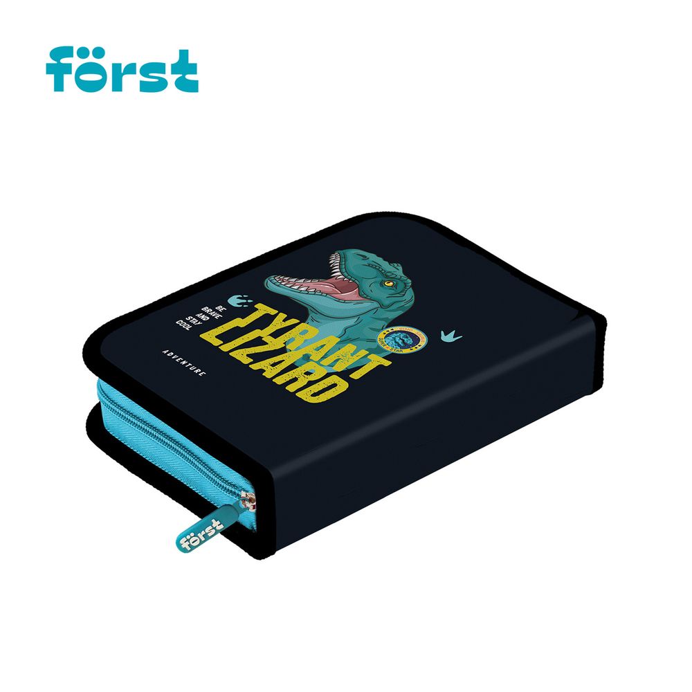 Пенал 1 отделение, 200*140*40 Först "Cool adventure", дополнительная откидная секция, полиэстер