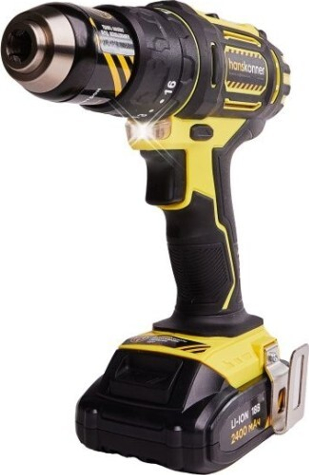 Дрель-шуруповерт аккумуляторная HANSKONNER HCD1838RI ударная