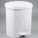 Ведро для мусора с педалью»Плетенка»11л (Ар-Пласт)