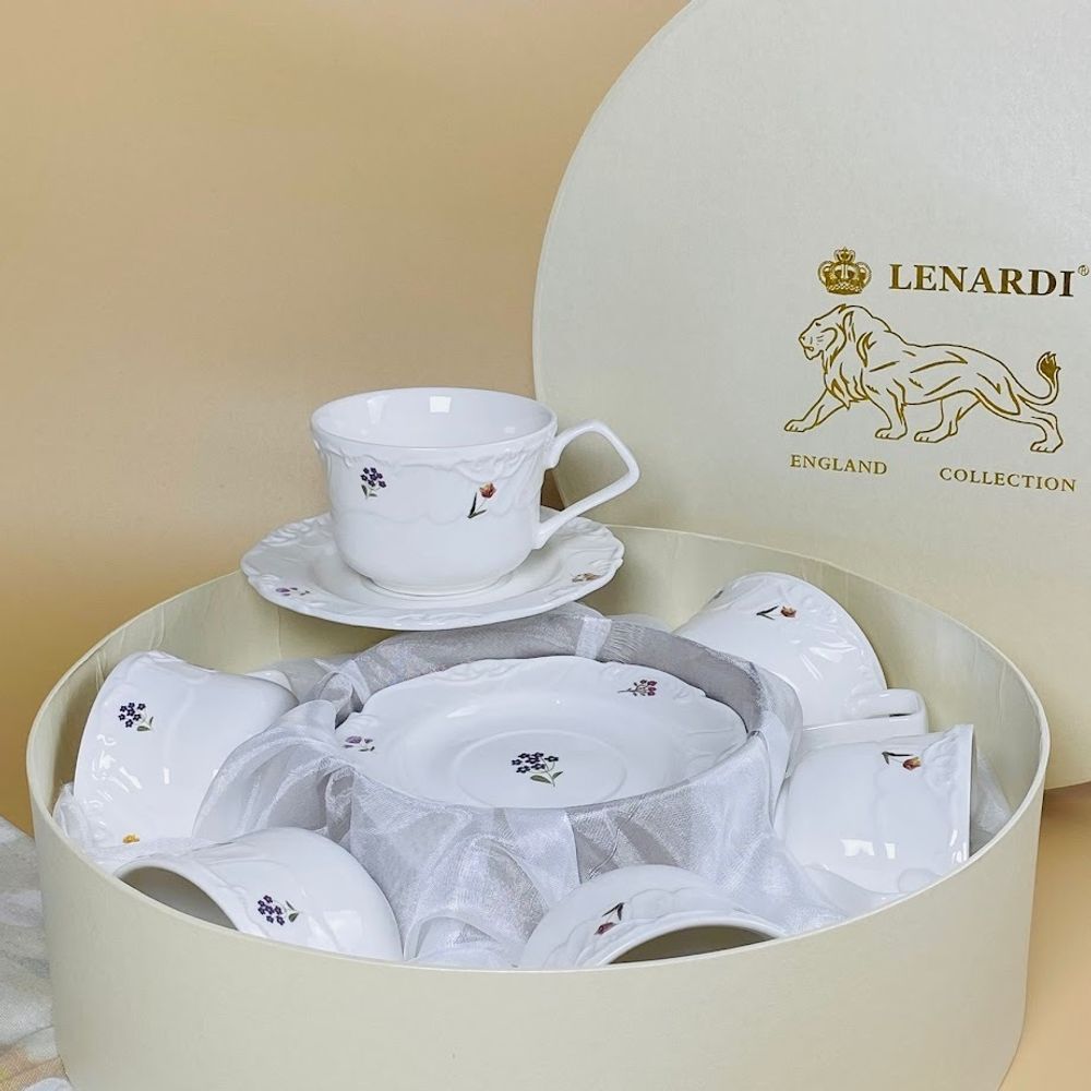 Lenardi 109-199 Чайный набор 12пр.270мл КРОКУС в под.уп.(х6)Фарфор