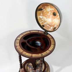 Jufeng Глобус-бар напольный d 33 см светлый