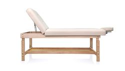 Массажный стол Mizomed Stationary Pro 2, стационарный (бежевый, коричневый)