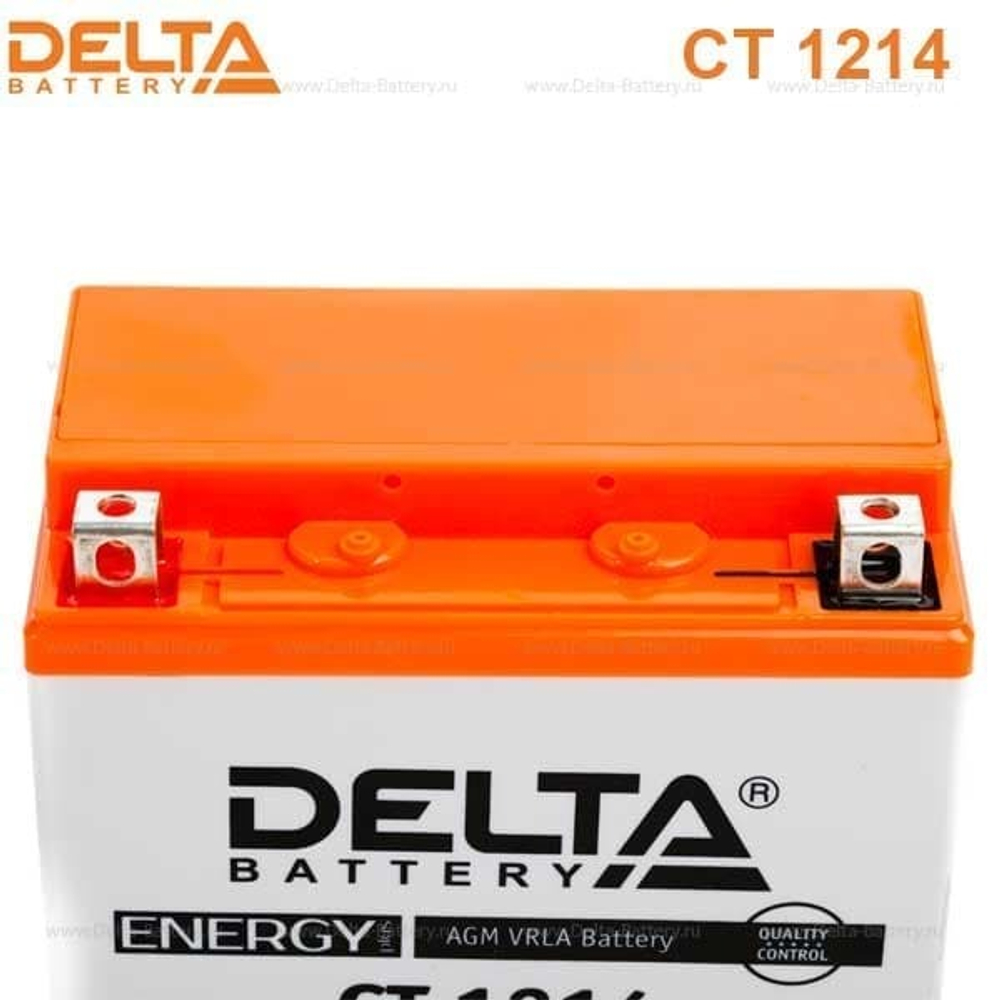 Аккумулятор Delta CT 1214 (12V / 14Ah) [YTX14H-BS, YTX16-BS, YB16B-A,YTX14-BS]