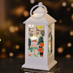 Сувенир новогодний с подсветкой "Лампа. Сказочная история" 5*5*13см, белый