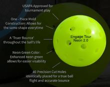 Мячи для пиклбола Engage Tour Neon 2.0 (3 шт.)