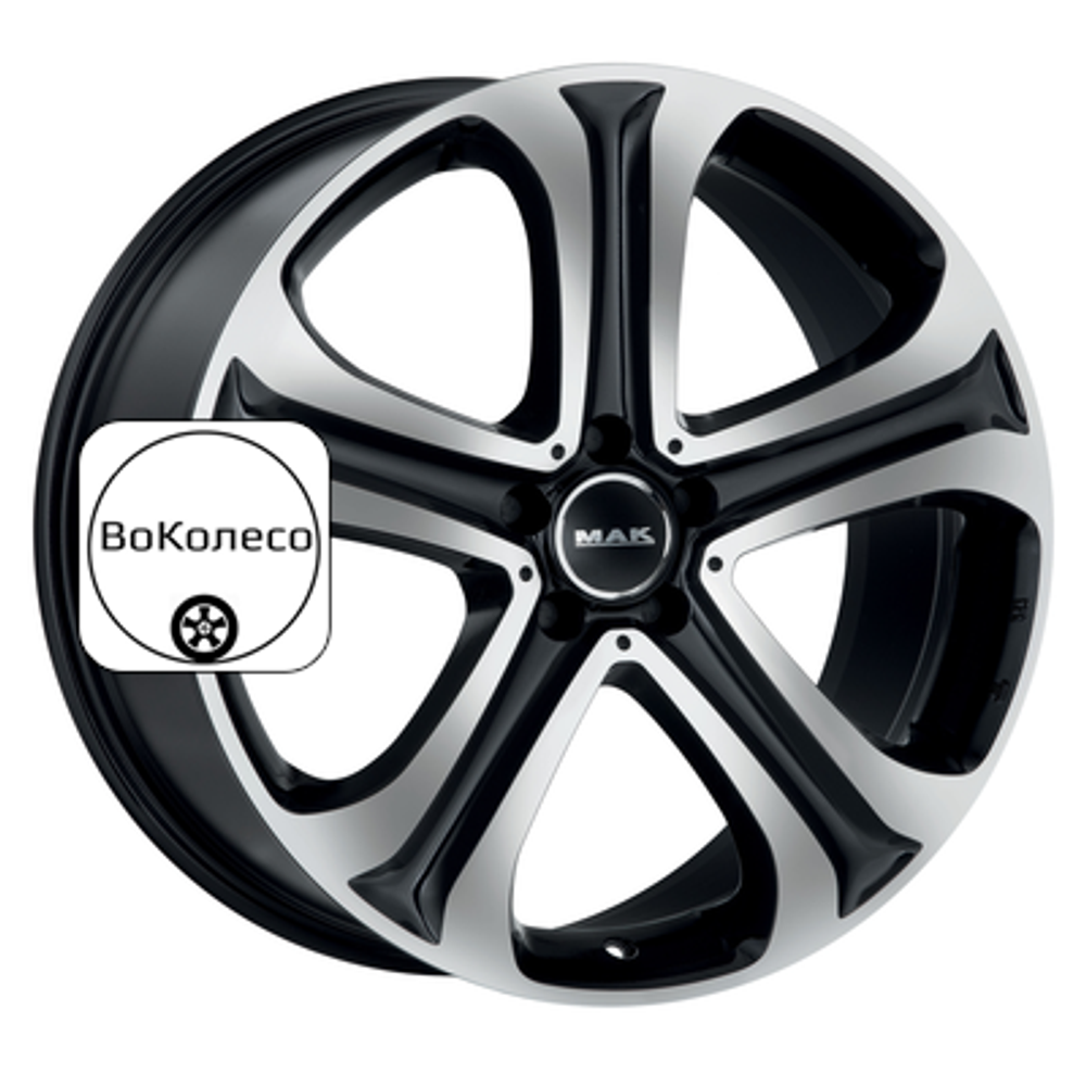 9,5x20/5x112 ET55 D66,6 Spitze Black mirror MAK