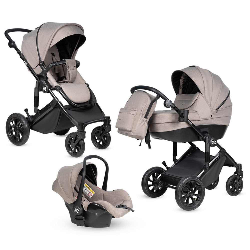 Коляска модульная 3в1 Molly Trio (Beige/Бежевый)