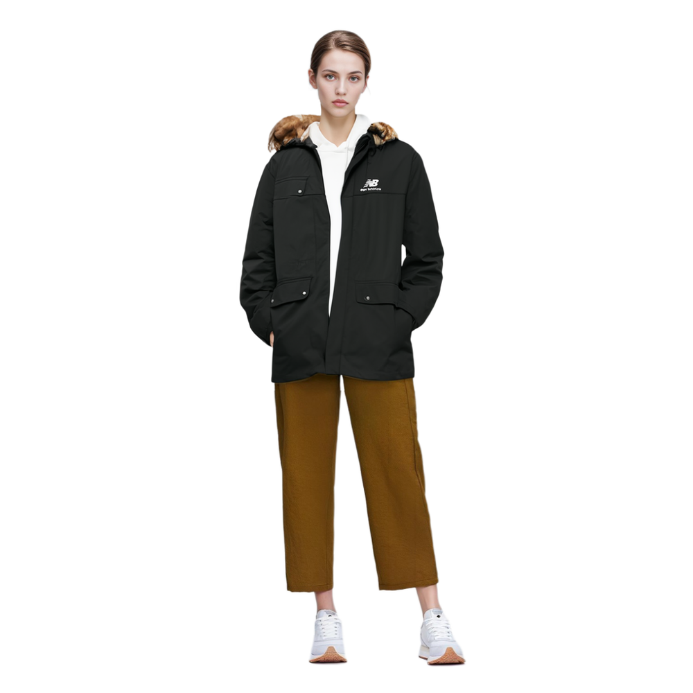 Куртки New Balance Logo, AWJ13340-BK