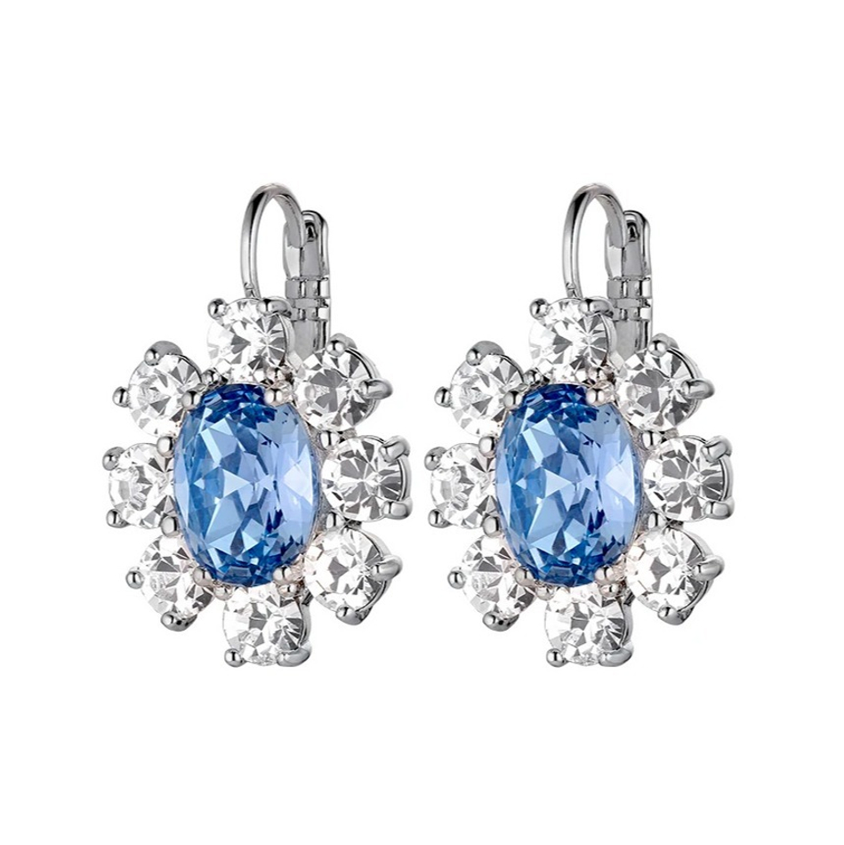 Серьги Dyrberg Kern VALENTINA SS LIGHT BLUE / CRYSTAL 420042 S/BL