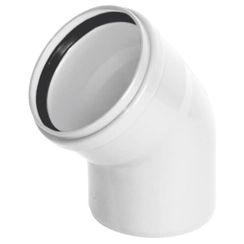 Отвод ХЕМКОР НПВХ ВК 110 мм, 45 гр. ШУМЭКС