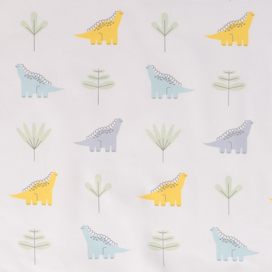 Простыня на резинке из сатина с принтом dinosauria world из коллекции tiny world, 60х120х20 см