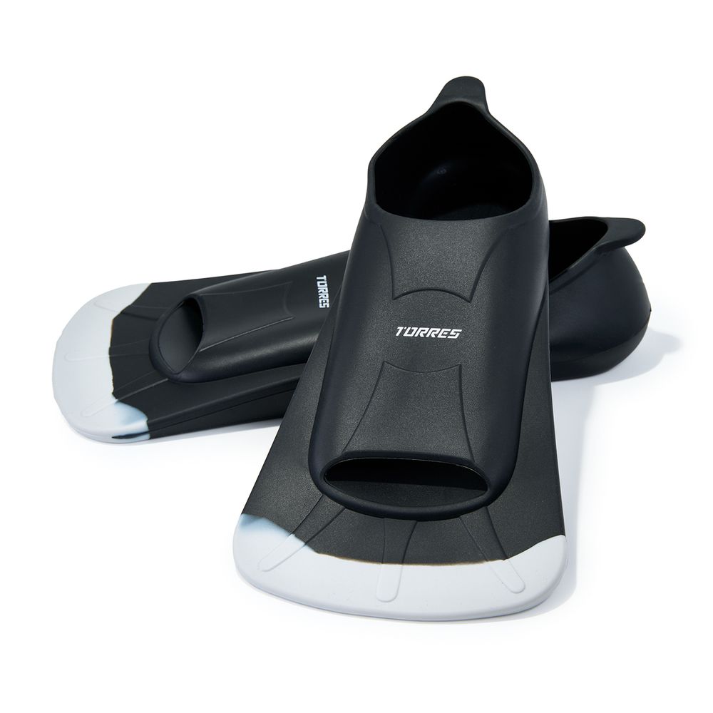 Ласты для бассейна TORRES F02, SWF022401BK, р.EU 34-36 (XXS), черно-серый