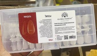 504шт Гелевые типсы (миндаль)