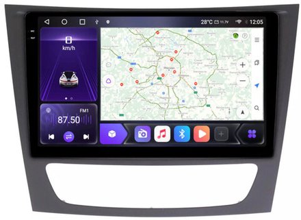 Магнитола для Mercedes-Benz E (W211) 2002-2009 - Carmedia OL-9149 QLed+2K, Android 12, ТОП процессор, CarPlay, SIM-слот