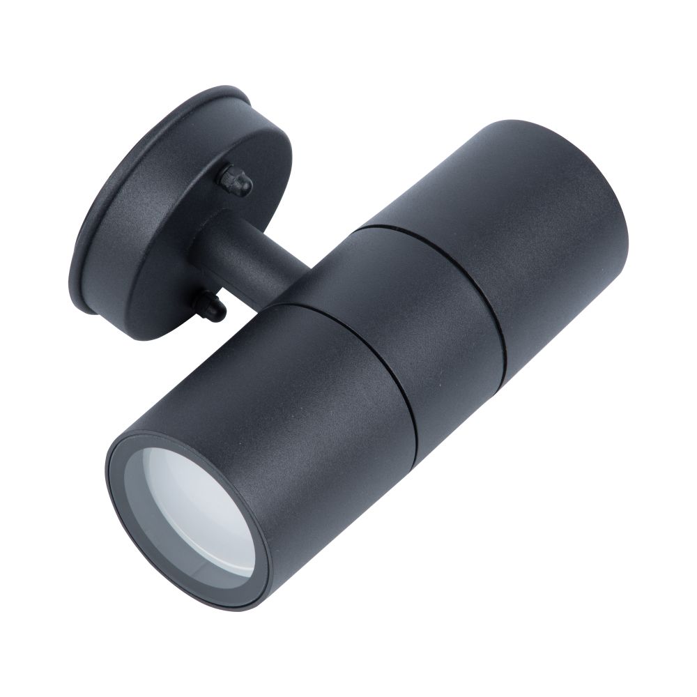 UUL-S22D-2x35W-GU10 IP65 BLACK Светильник уличный. под две лампы GU10. Архитектурный накладной. Корпус черный. TM Uniel