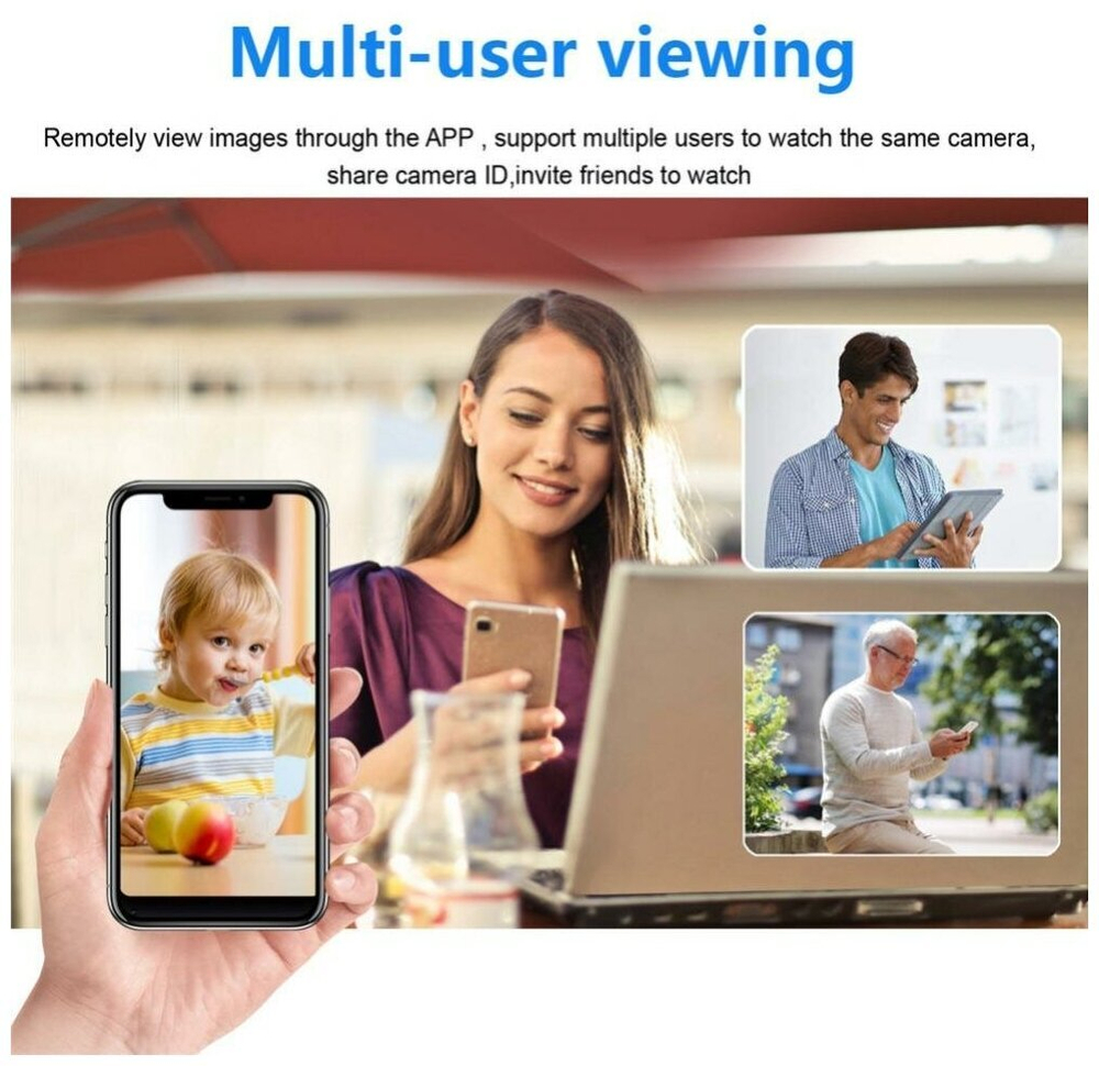 Мини Wi-Fi камера XPX W12 - 1080P Full HD - USB - ночное видение - датчик движения - поддержка TF карты