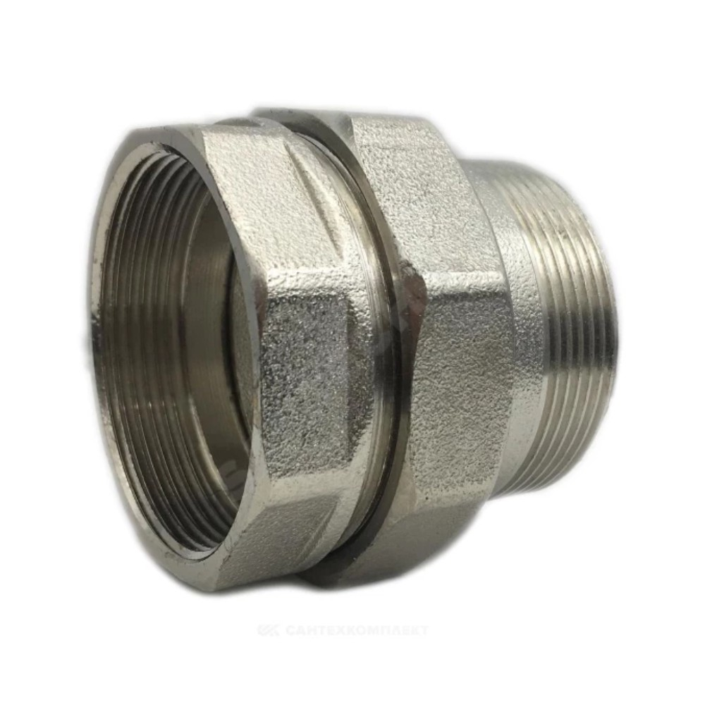 Соединитель SantechSystems лат "американка" Ду25 м/р никель