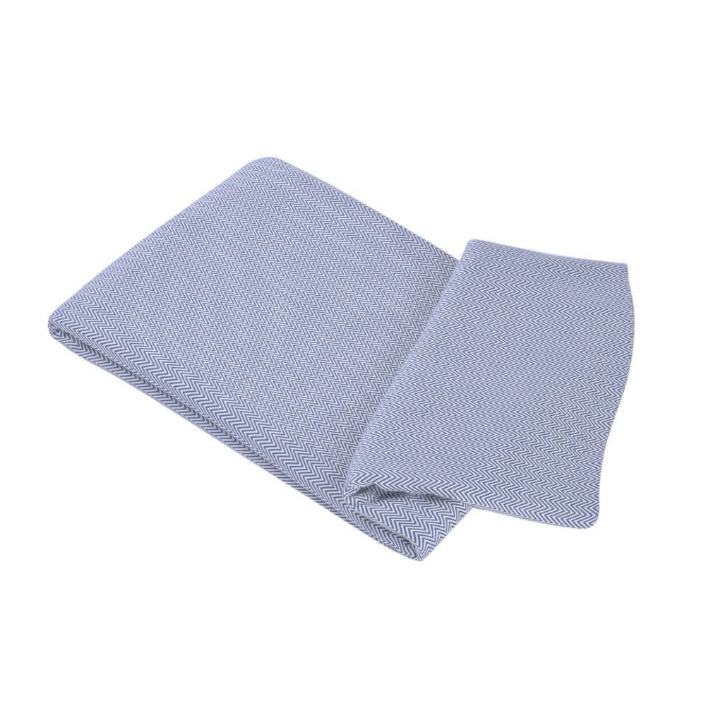 Покрывало 240х260 Casual Avenue Lines Pique синее Турция