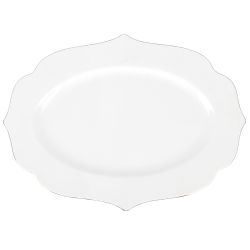 Блюдо " " 30х21,7х2см с золотой окантовкой (min6) (фарфор) (без упаковки)