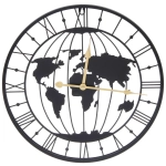 Часы настенные «LOFT HOME « 40см, карта мира