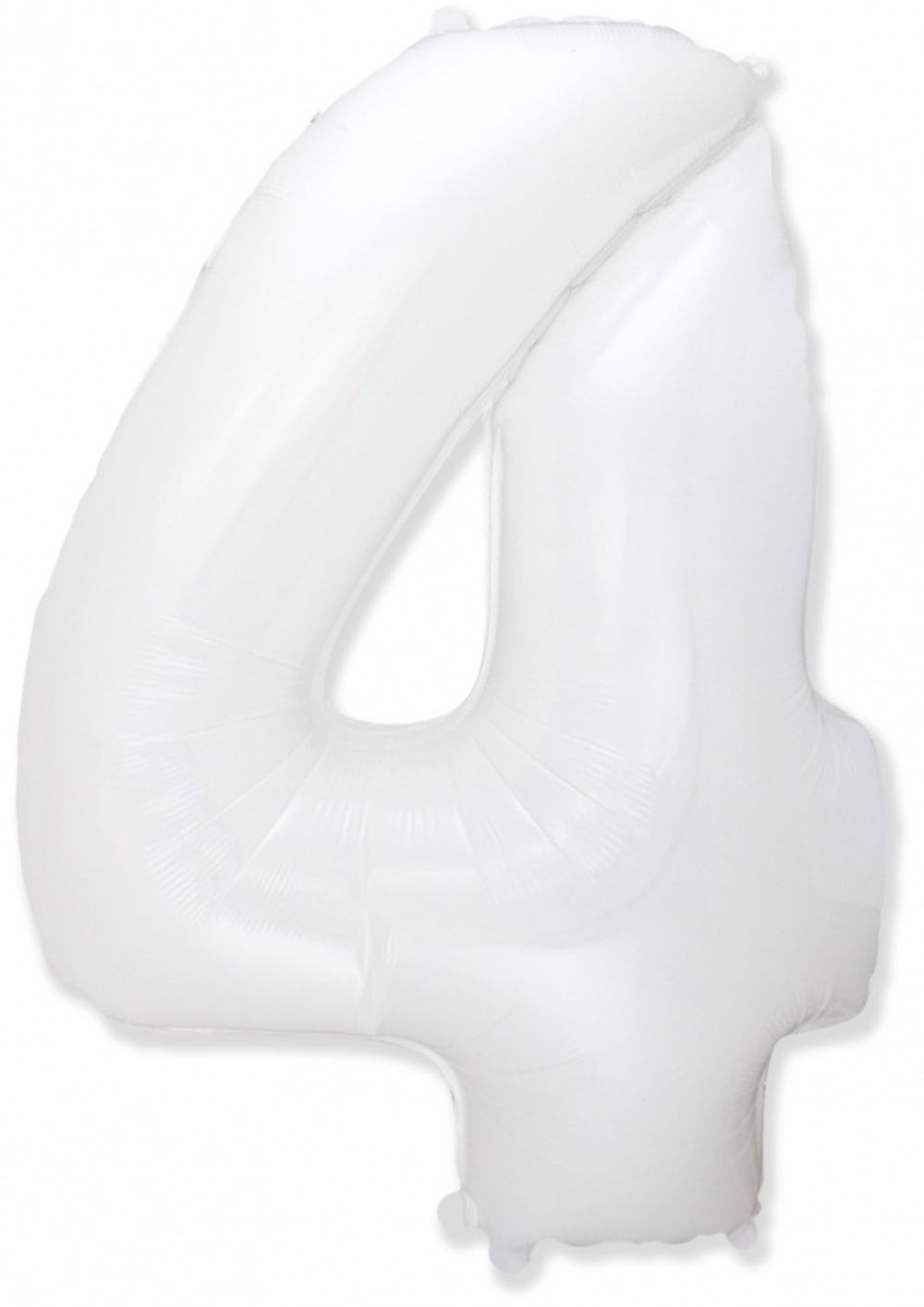 FM Шар 40'' / 102 см "Цифра 4" Белый (БГ-60)  Изображение2