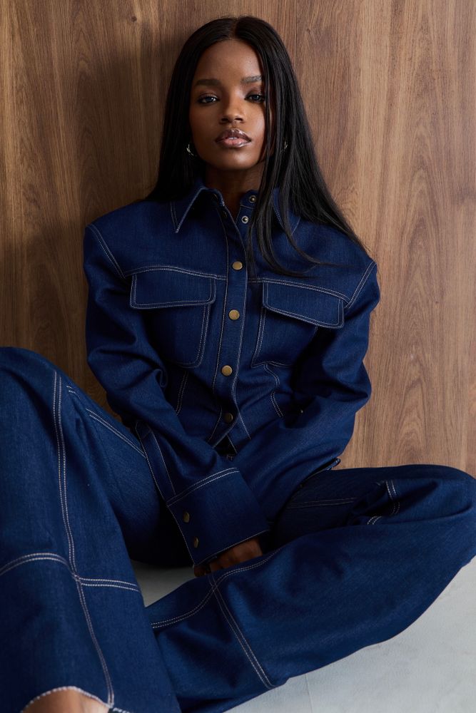 Рубашка из джинсы