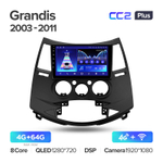 Teyes CC2 Plus 9" для Mitsubishi Grandis 2003-2011