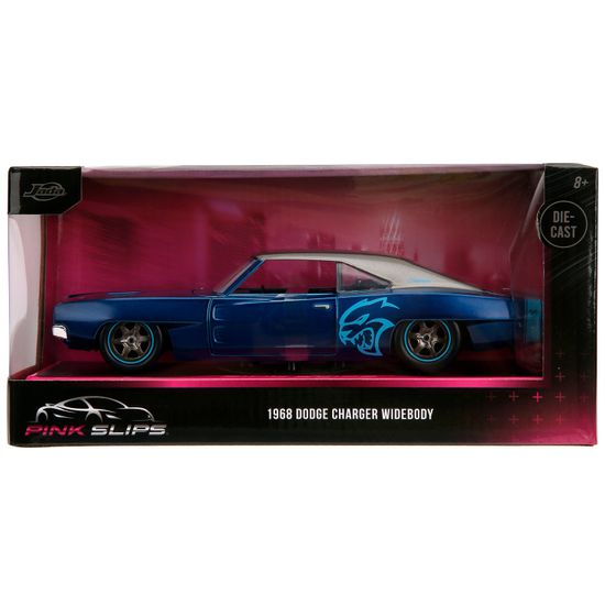 Модель Машинки 1:24 Pink Slips 1968 Dodge Charger Widebody