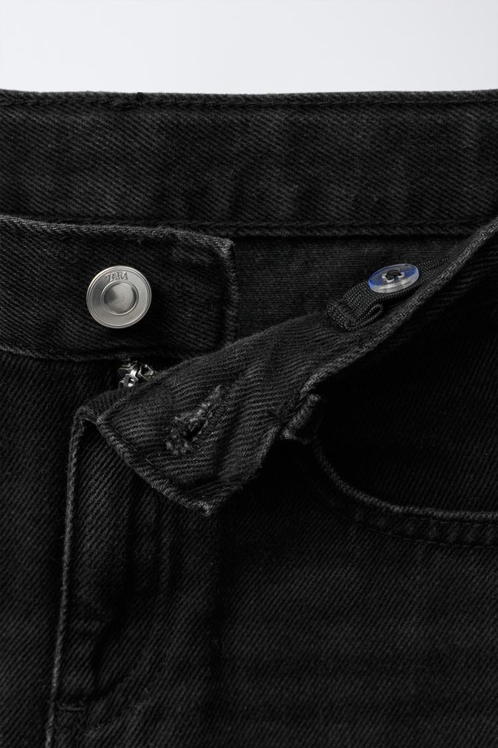 ZARA ДЖИНСЫ BARREL, ЧЕРНЫЙ