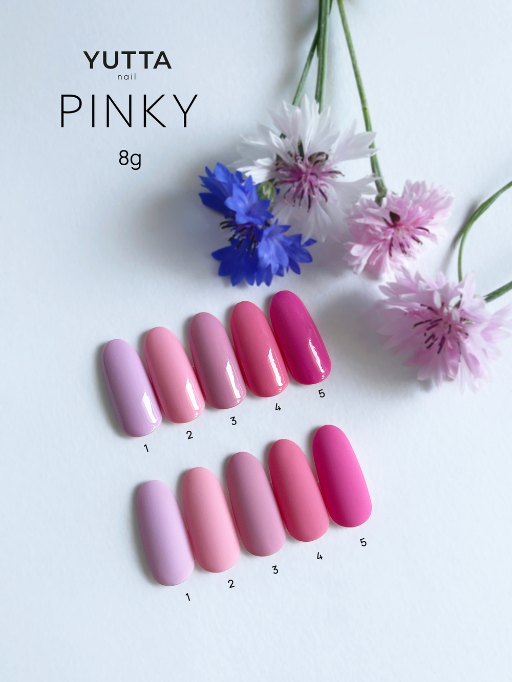 Yutta, Гель-лак Pinky 02, 8g