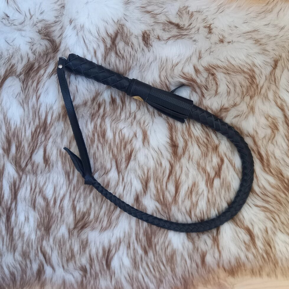 Нагайка Уральская со шлепком из натуральной кожи