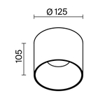 Потолочный светильник Technical C064CL-01-25W3K-D-RD-WB