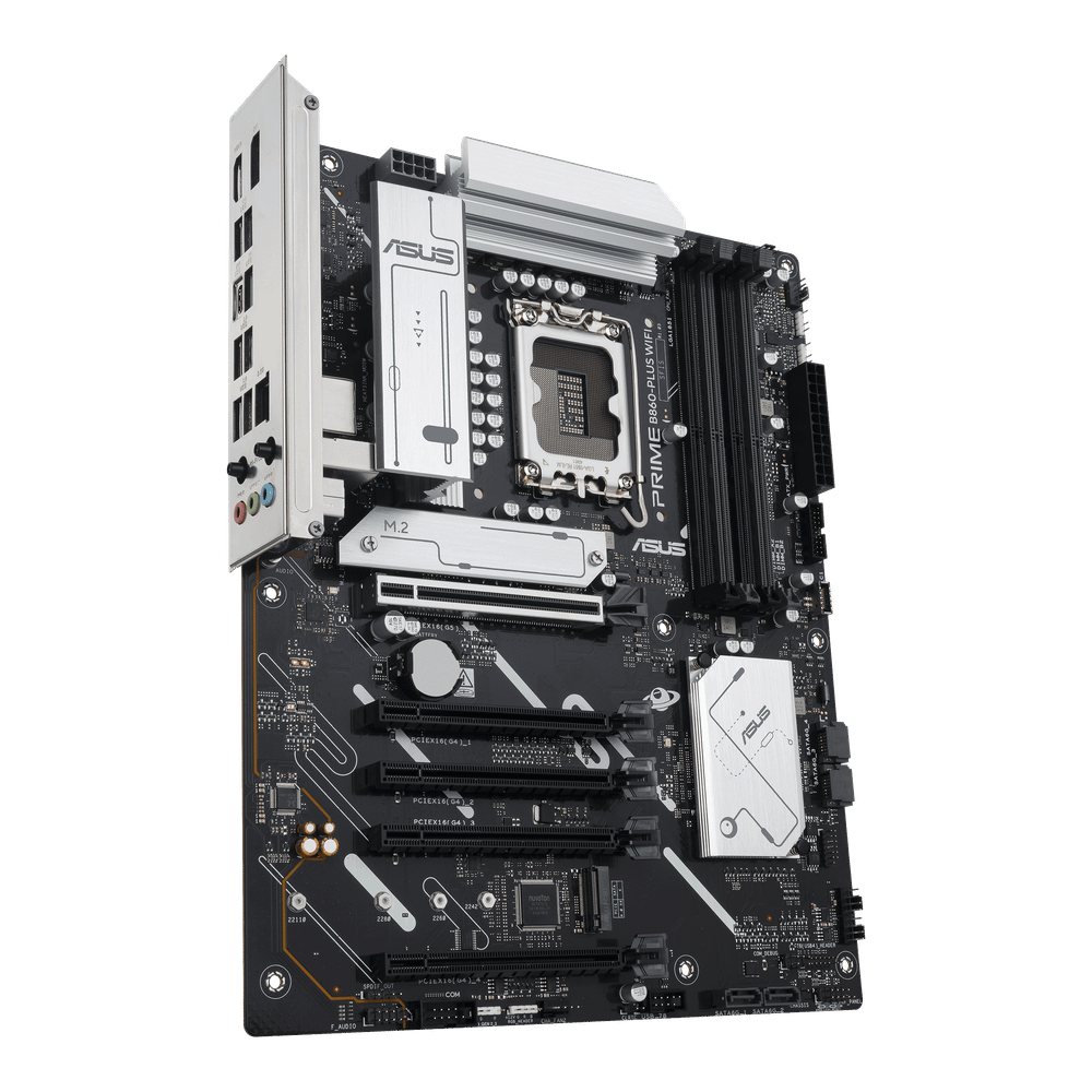Материнская плата ASUS PRIME B860-PLUS WIFI, LGA1851 B860 4xDDR5 4xSATA 2xM.2 HDMI DP USB-C ATX