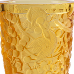 Ваза Lalique Merles et Raisins янтарная, 22.2 см