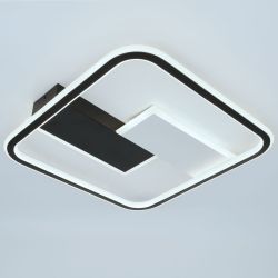 Светильник потолочный светодиодный ЭРА Модерн Henri CLL-1-104W 3K-6,5K RC BK с ДУ черный | Светильники SPB-6 с ДУ