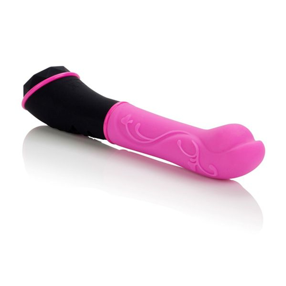 Розовый вибромассажер из силикона TANTRIC AURA MASSAGER - 15 см. (Цвет: розовый)