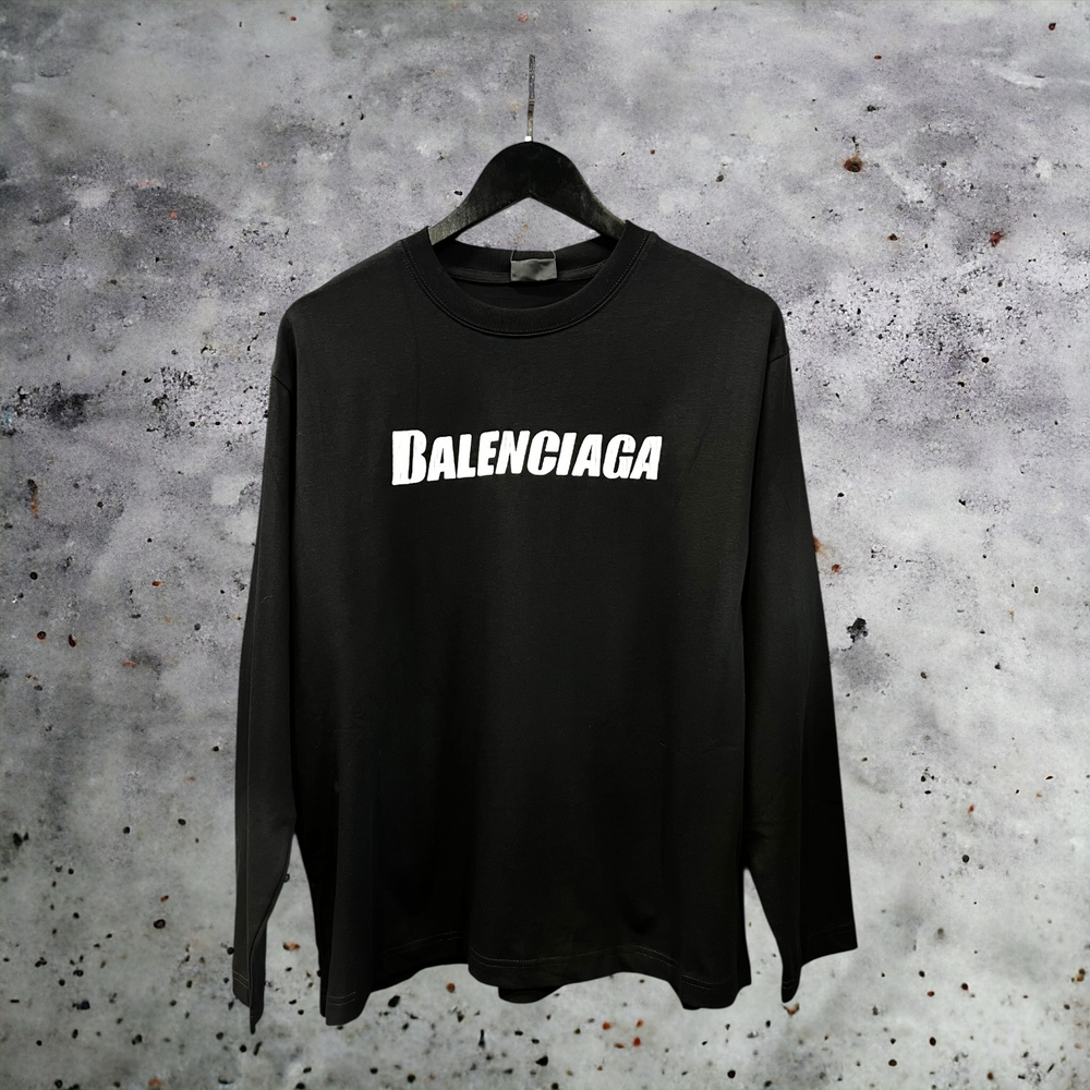 Лонгслив Balenciaga #1 • Черный