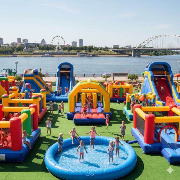 Батут купить в Энгельсе — надувные аттракционы от БатутМастер