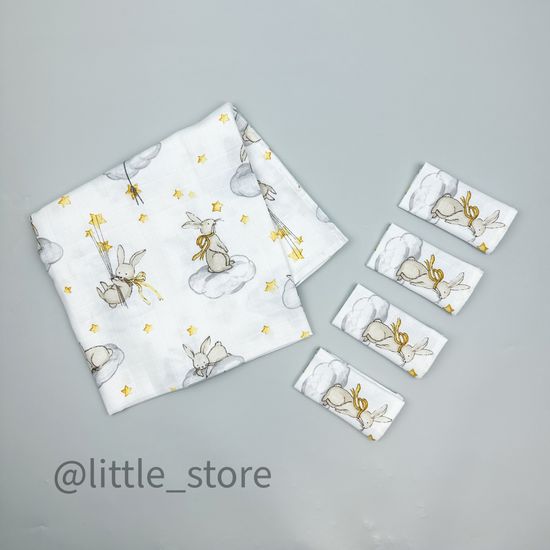 Комплект муслиновый, Кролики