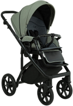 Детская коляска Roan Bass Next 2.0 3 в 1 с автокреслом Pituso Baesa Pro Black,Beige Canopy BSN/43/2 Sage Green/Black/руч.Black