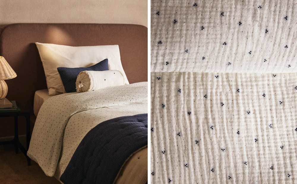 Пододеяльник Zara Home, хлопок 100%, однотонный, 2604/088