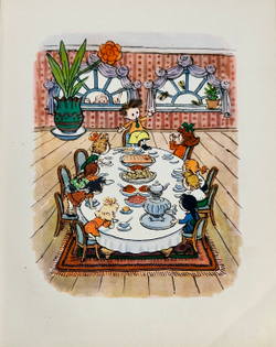 Носов Н.Н. Приключения Незнайки и его друзей. Рисунки А. Лаптева. М., 1957.