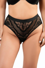 Трусики с высокой посадкой (Размер: XL-XXL) (Цвет: черный)