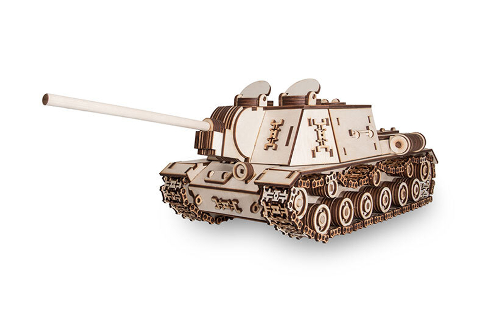 Самоходный Танк Ису-152 от EWA Деревянный конструктор, 3D пазл, сборная модель, военная техника