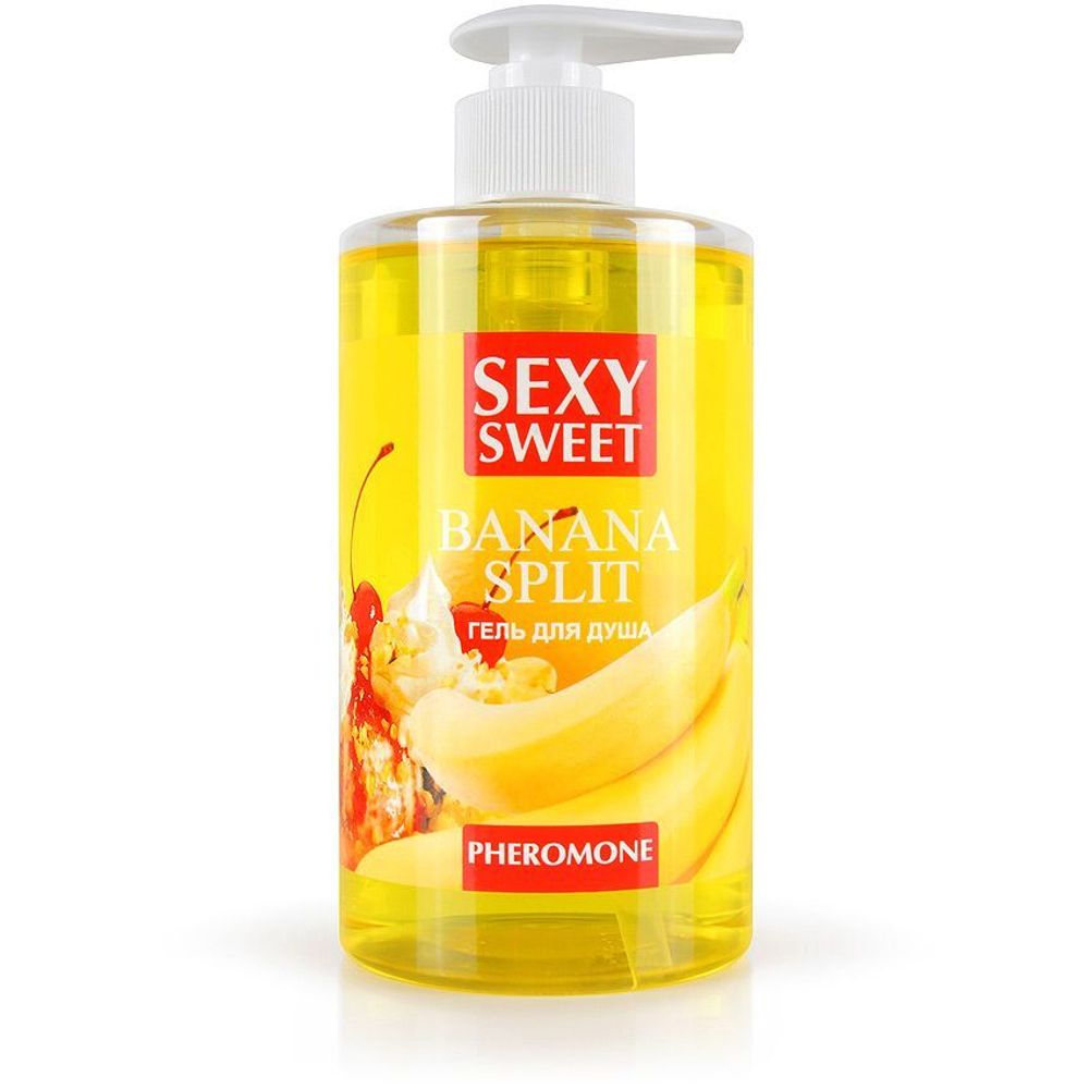 Гель для душа Sexy Sweet Banana Split с ароматом банана и феромонами - 430 мл. Гель для душа Sexy Sweet Banana Split с ароматом банана и феромонами - 430 мл.