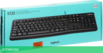 Клавиатура Logitech Keyboard K120 черный (920-002506)