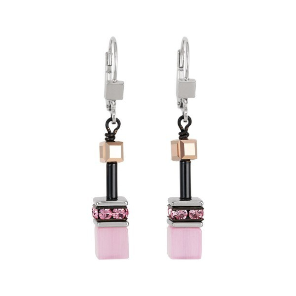 Серьги Coeur de Lion Brown-Rose 2838/20-1119