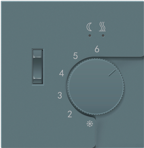 Накладка для регулятора температуры пола DTEF231, матовый изумруд, серия R98